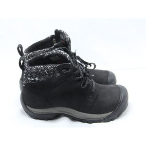 Keen Kaci II 2 Mid Hiking Boots Womens Size 7.5 Black Suede Waterproof Winter